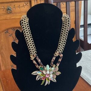 Stella and dot Elegant Gold and Multicolor Belle Statement Necklace